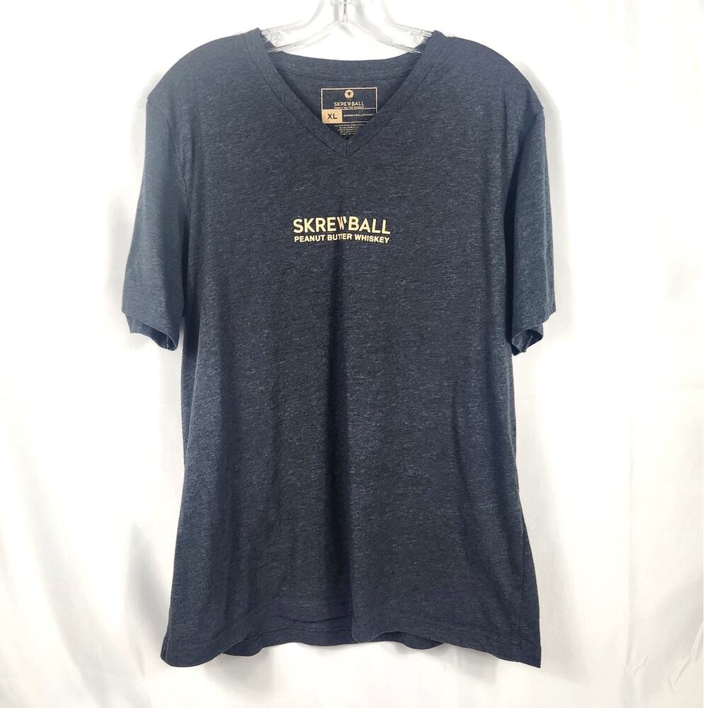Skrewball Whiskey XL V-Neck T-Shirt Tee